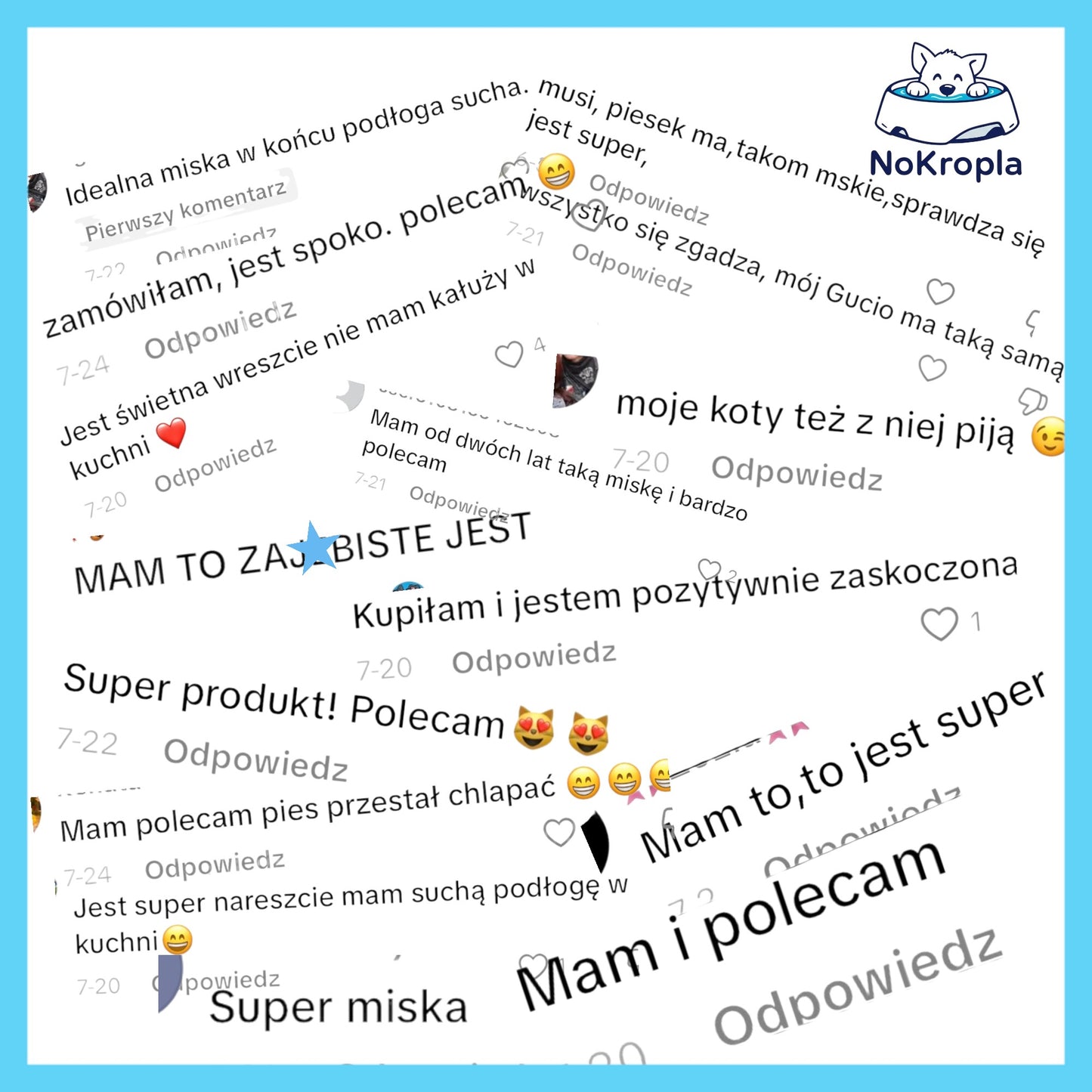 NoKropla™ - Miska z inteligentnym ogranicznikiem chlapania.